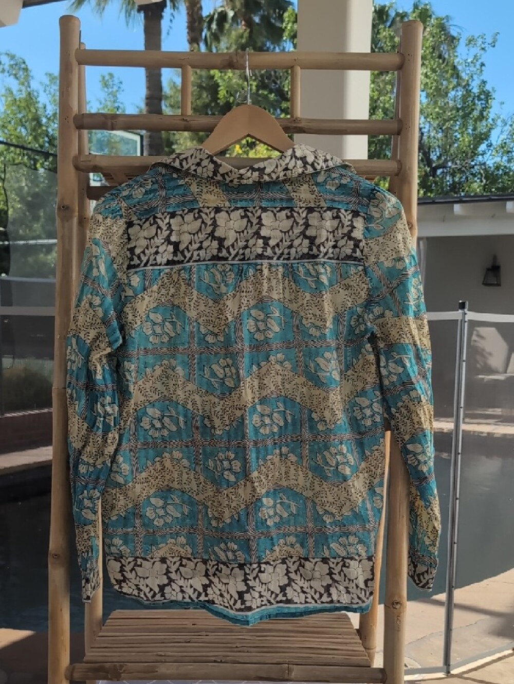 Maison Hotel Bruna Shirt Light Blue 100% Cotton - Picture 7 of 8